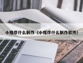 桐乡小程序什么制作（小程序什么制作软件）